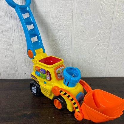 Tryck- och Poppa-Bulldozer